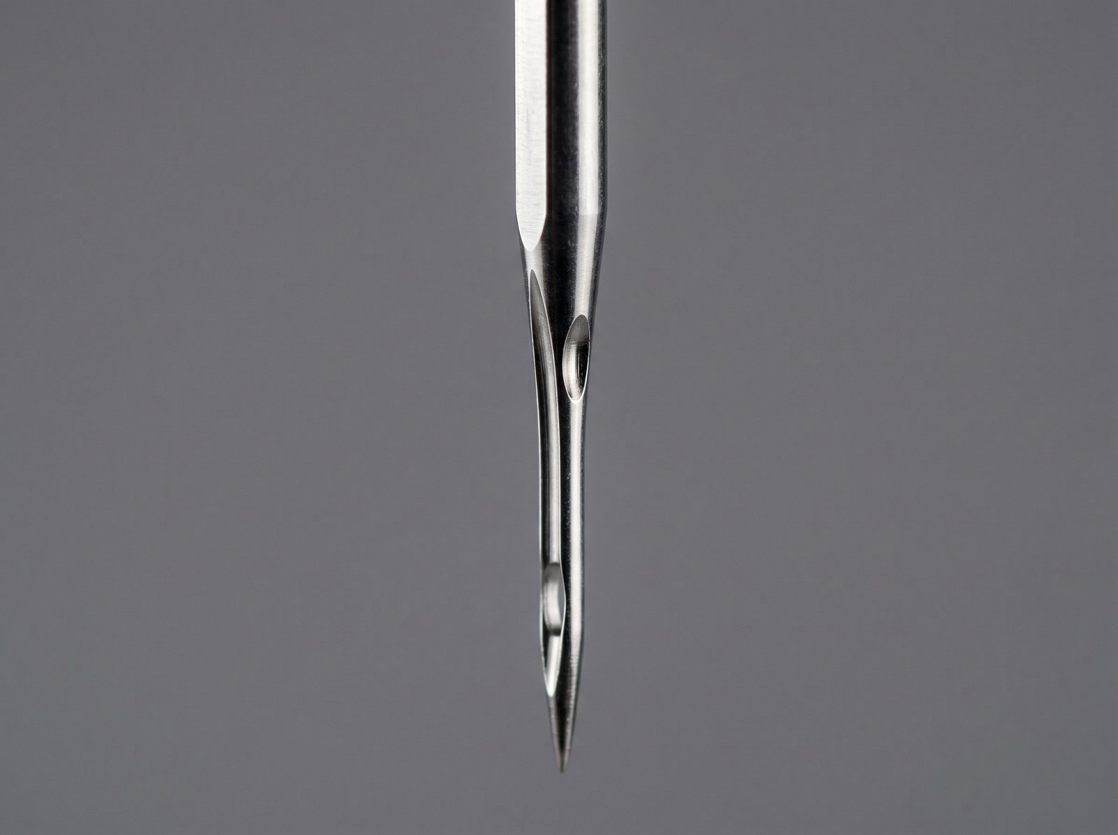 The anatomy of a sewing machine needle