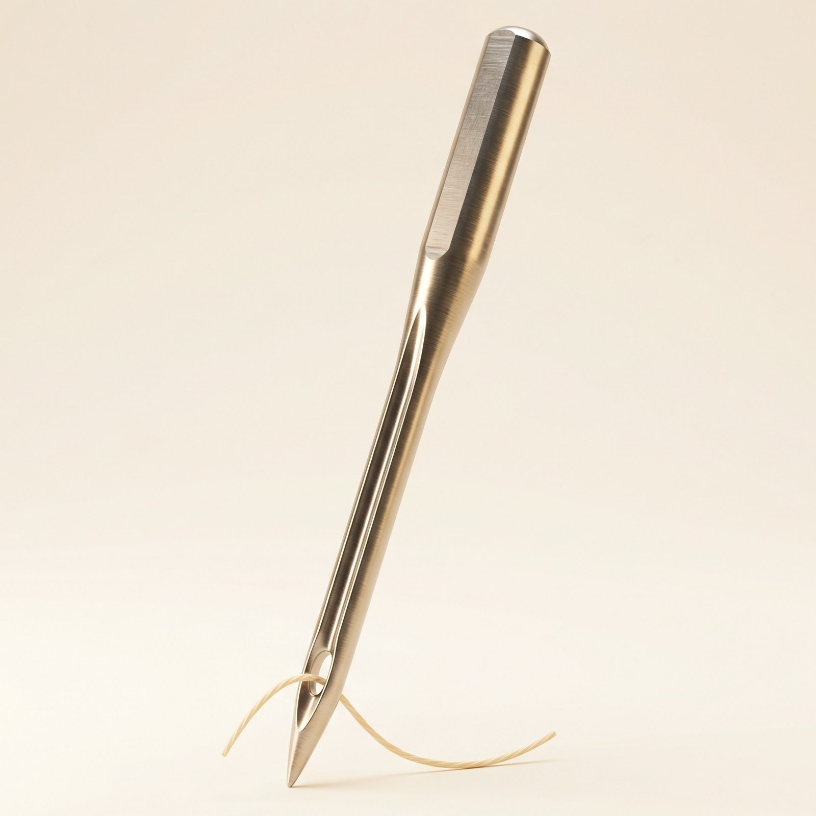 A sewing machine needle