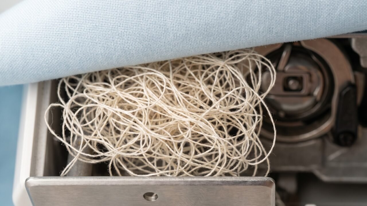 Why your sewing machine makes a bird's nest underneath (it's the top thread)