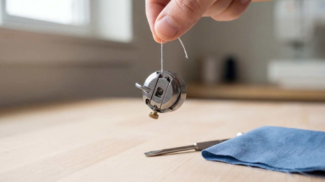 Bobbin tension and the drop test: when to adjust, when to leave it alone
